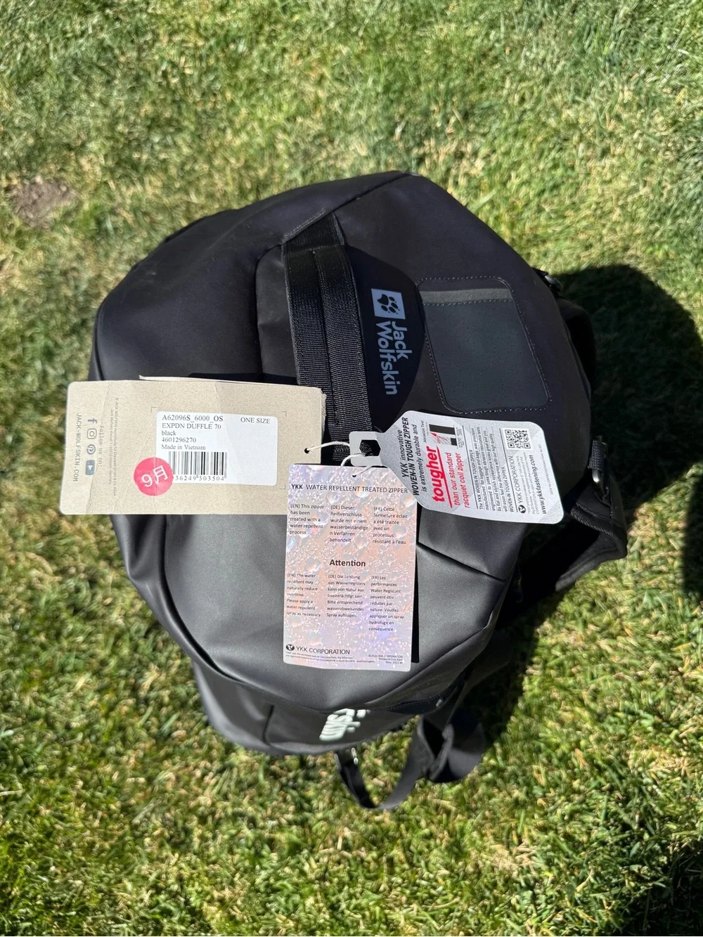 Jack Wolfskin Expdn 100L Heavy Duty Duffle Bag Ultra Durable - Water Resistance